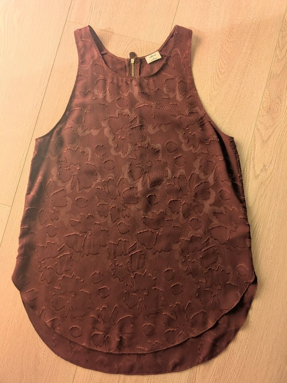 Wilfred Floral Applique Sleeveless Blouse